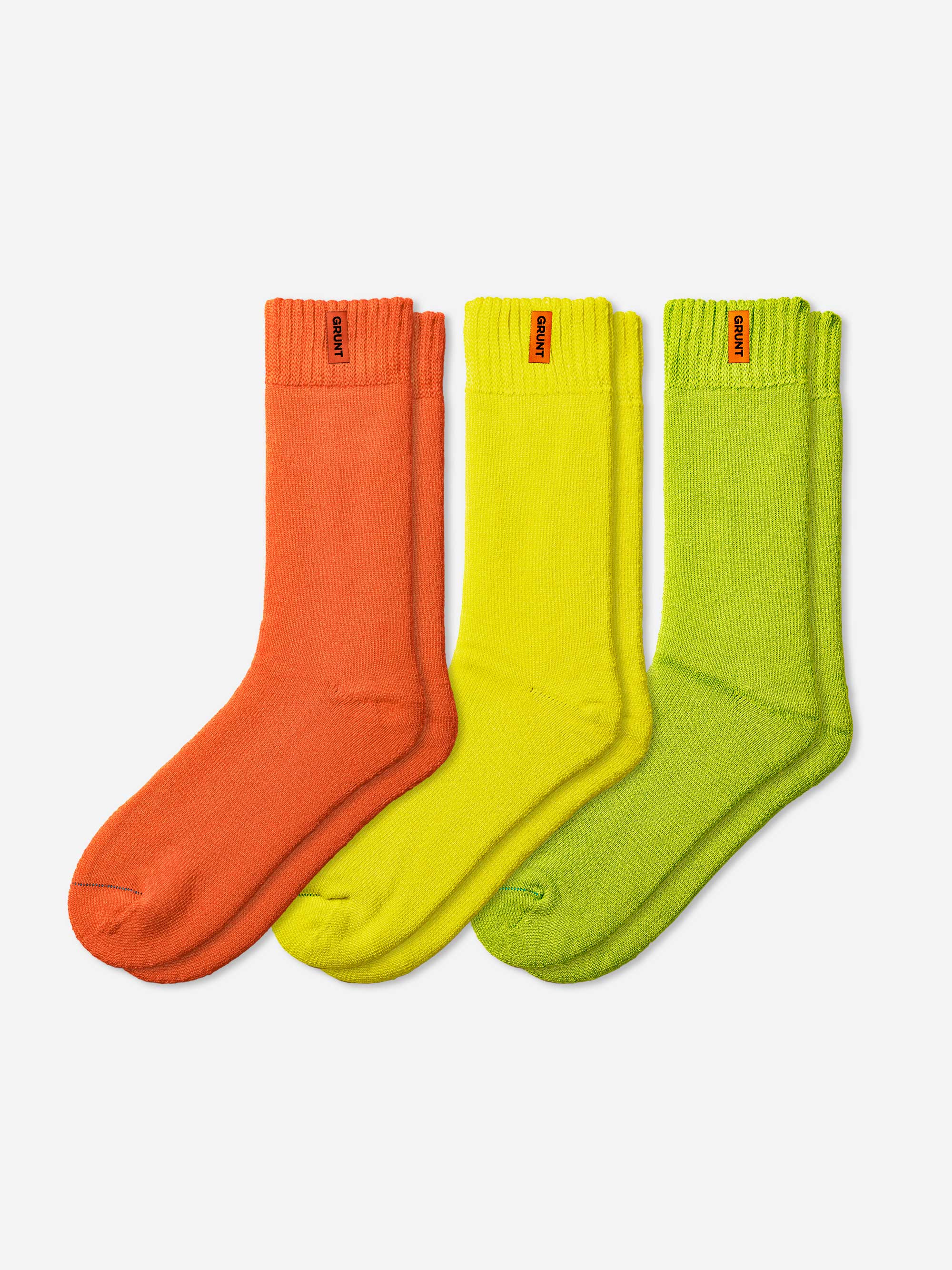 HD-1 // Bamboo Work Socks - HiVis 3 Pack