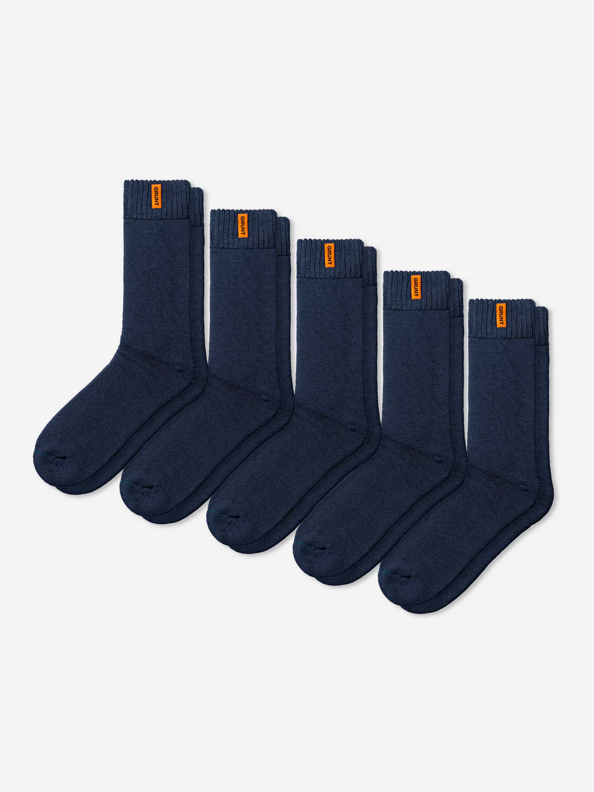 HD-1 // Bamboo Work Socks - Navy 5 Pack