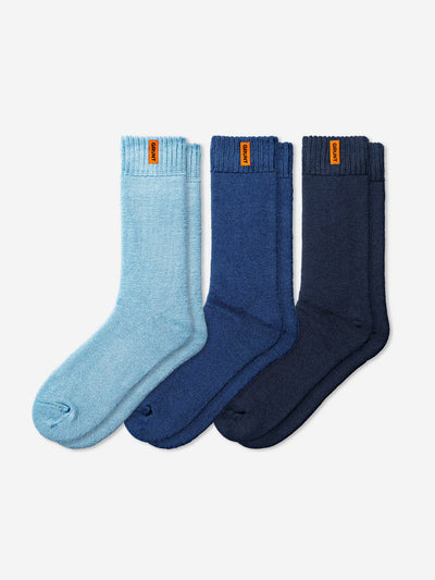 HD-1 // Bamboo Work Socks - Blue 3 Pack