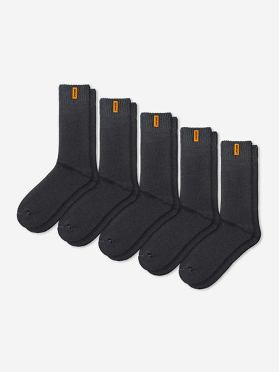 HD-1 // Bamboo Work Socks - Dark Grey 5 Pack