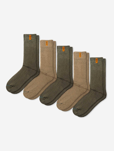 HD-1 // Bamboo Work Socks - Desert 5 Pack