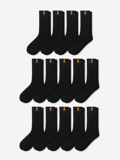 HD-1 // Bamboo Work Socks - Fifo 14 Pack - Black