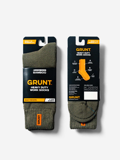 HD-1 // Bamboo Work Socks - Khaki