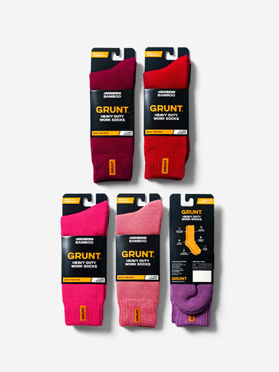 HD-1 // Bamboo Work Socks - Lady Tradie 5 Pack