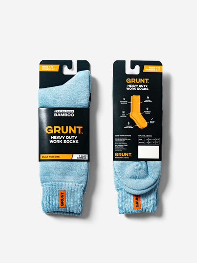 HD-1 // Bamboo Work Socks - Light Blue