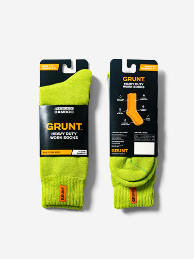 HD-1 // Bamboo Work Socks - Lime
