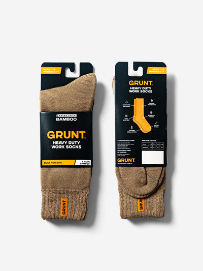 HD-1 // Bamboo Work Socks - Tan