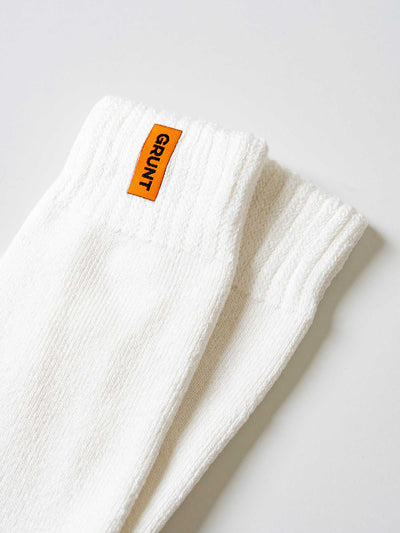 HD-1 // Bamboo Work Socks - White